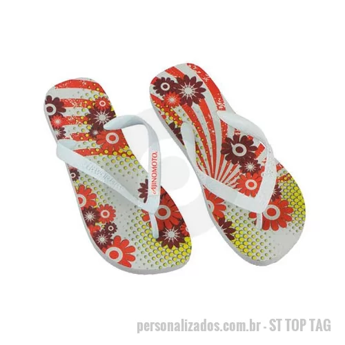 Sandália personalizada - Sandalias Top com Tag, Com ótima área para personalização, as sandalias top com tag têm etiqueta emborrachada do tipo tag, grande aceitação do público e são brindes perfeitos para eventos e ações promocionais, além de serem ótimos presentes para clie