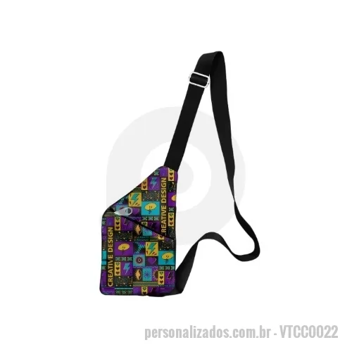 shoulder bag personalizado - Shoulder Bag Transversal totalmente personalizável sublimável perfeita para personalizar e representar sua marca com estilo moderno e descolado. Compacta, prática e cheia de atitude, é adequada para festivais e eventos diversos.  Características: • Design compacto e leve; • Estilo moderno e versátil; • Alça transversal ajustável; • Material sublimável para personalização total.