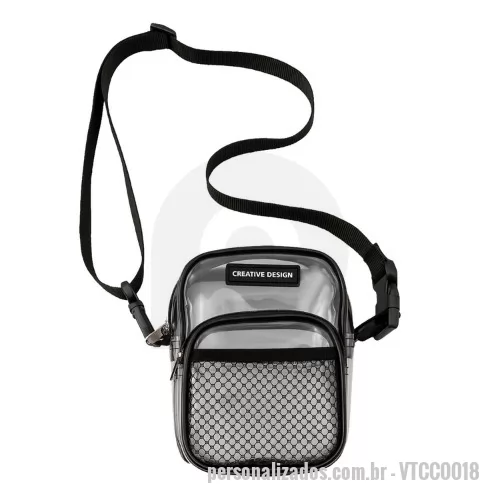 shoulder bag personalizado - Shoulder Bag Transparente é uma peça moderna e funcional, perfeita para quem busca praticidade sem abrir mão do estilo. Com design minimalista e estrutura em PVC Cristal, ela destaca a transparência como seu principal diferencial, permitindo visualizar os itens internos de forma prática e rápida.