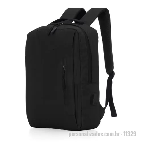 Sinalização para empresa personalizado - Kit integração composto por: Mochila de nylon 21 litros com compartimento principal com bolso para notebook 15,6, divisórias internas para acessórios, bolso lateral e suporte externo usb. Garrafa térmica 500ml com tampa inox e parede dupla. Caderneta (10 x 13,5cm) com capa feita em casca de bambu e faixa vertical colorida, conta com encadernação Wire-O com aproximadamente 70 folhas amareladas pautadas e contém um suporte para caneta junto ao caderno. Acompanha uma caneta esferográfica de carga azul de 0,8 mm com corpo em papelão e clip, acionamento em clique e ponteira em plástico. 