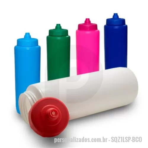 Squeeze automático personalizado - Squeeze Plástico 1 Litro com Bico Automático
