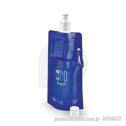 Squeeze dobrável personalizado - Squeeze dobrável em PE 460 mL
