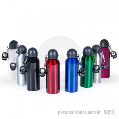 Squeeze metálico personalizado - SQUEEZE DE ALUMÍNIO 500 ML Squeeze de Alumínio 500 ml