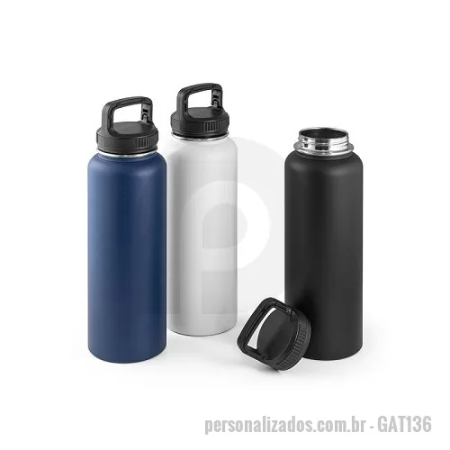 Squeeze metálico personalizado - Garrafa Squeeze Metal