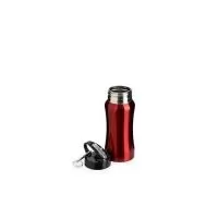 Squeeze em inox com capacidade para até 500 ml. Possui tampa rosqueável em plástico com alça fixa e bico flip. Acompanha canudo interno removível e mosquetão metálico com argola. Altura : 20,6 cm Largura : 7,3 cm Diâmetro : 5 cm Peso aproximado g : 1