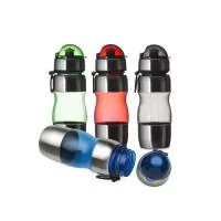 Descrição: Squeeze de alumínio 450ml com alça plástica e detalhes coloridos. Possui tampa de bico e tampa protetora de plástico resistente. Medidas aproximadas para gravação CxL : 4 cm x 6 cm Tamanho total aproximado CxL : 20,4 cm x 6,9 cm x 22 cm Pe