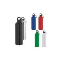 Squeeze esportiva em aço inox de parede simples. A tampa tem um mosquetão que facilita seu transporte ou pode ser pendurado numa mochila. Capacidade até 820 ,l. Caixa branca 94657 vendida opcionalmente. Certificação EU Food Grade. ø72 x 252 mm