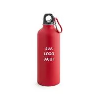 O Squeeze em Alumínio é leve, resistente e prático, ideal para acompanhar você em atividades esportivas, passeios ou no dia a dia. Com acabamento mate e mosquetão integrado, facilita o transporte e pode ser preso em mochilas ou bolsas. Possui capacidade de até 540 mL e é certificado com EU Food Grade, garantindo qualidade e segurança alimentar. Um brinde corporativo funcional e moderno, que pode ser personalizado em Silk Screen (1 cor), destacando sua marca de forma elegante.  Dimensões:  ø66 x 216 mm