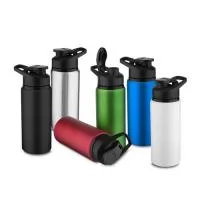 Squeeze de alumínio com tampa plástica de bico, capacidade para 600 ml.
