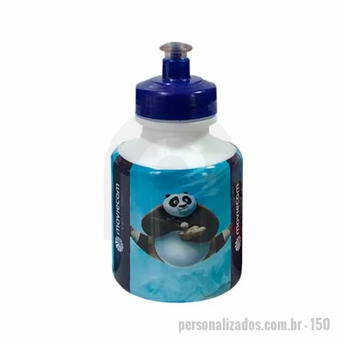 Squeeze personalizado - Squeeze plástico com cores e gravações personalizáveis SQ004. Divulgue sua marca em brindes personalizados! 
