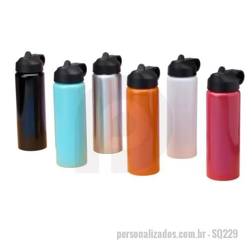 Squeeze personalizado - Squeeze Alumínio 800ml para brindes Personalizados