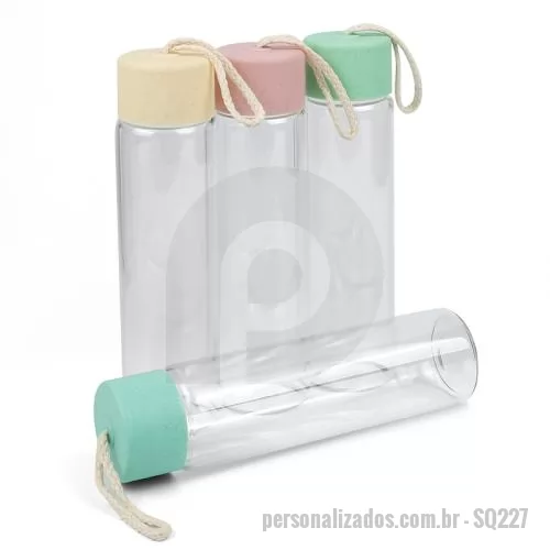 Squeeze personalizado - Squeeze de Vidro Personalizado