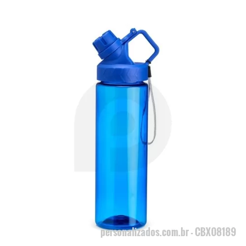 Squeeze personalizado - Squeeze Personalizado - CBX08189 - Squeeze Plástico 740?ml – Hidratação Prática para o Dia a Dia  Mantenha-se hidratado(a) com estilo usando este squeeze de plástico de 740?ml. Equipado com tampa rosqueável articulada e alça de nylon resistente, ele garante vedação segura e transporte fácil em qualquer atividade. Seu design ergonômico e capacidade generosa o tornam indispensável para a rotina, seja na academia, escritório ou passeios ao ar livre.  Capacidade: 740?ml  Altura: 27?cm  Diâmetro externo: 7?cm  Circunferência: 22,5?cm  Diâmetro do bocal: 5,5?cm  Área para gravação: 15?cm x 8?cm  Peso aproximado: 113?g - 175939 - Squeeze