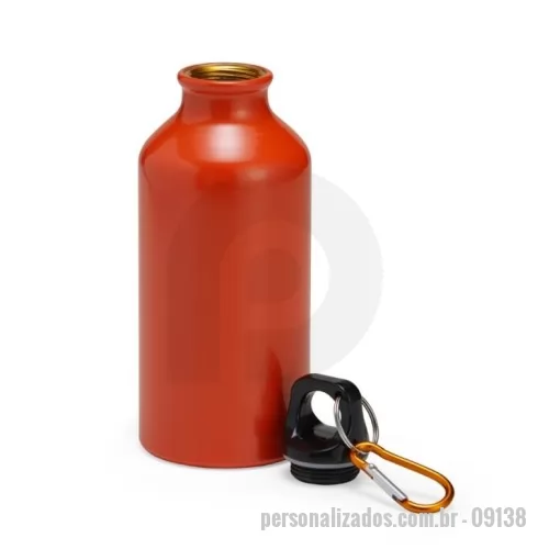 Squeeze personalizado - SQUEEZE ALUMÍNIO 420ML C/ MOSQUETÃO