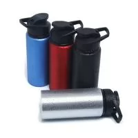 Squeeze de Alumínio Personalizado, Peso 113 gramas., Dimensões 21,0 cm x 23,1 cm., Cor VERMELHO, PRATA, AZUL, PRETO E VERDE, Materia Prima ALUMINIO, Capacidade 600 ML