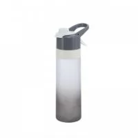 Squeeze bicolor plástico com borrifador e capacidade de 650ml. Contém tampa rosqueável com trava de segurança para o bocal, alça para transporte e alavanca para acionamento do borrifador.
