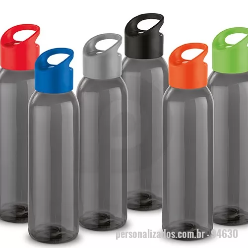 Squeeze plástico personalizado - Squeeze em PP e com tampa em PS e capacidade até 600 ml. Food grade. Caixa branca 94657 vendida opcionalmente. ø67 x 245 mm