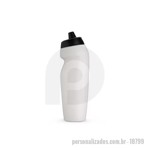 Squeeze plástico personalizado - Squeeze de plástico 640 ml livre de BPA, com design ergonômico, contém tampa rosqueável e bico de válvula à prova de vazamentos, garantindo segurança contra derramamentos durante os movimentos. Para liberar o líquido, basta apertar o squeeze, permiti