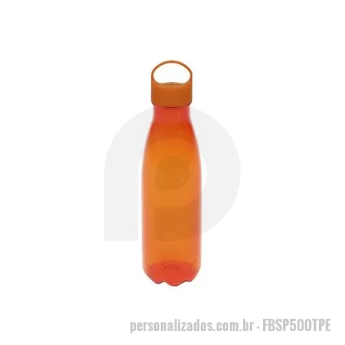 Squeeze plástico personalizado - Squeeze personalizado confeccionado em pet com tampa pegador é um brinde personalizado perfeito para transporte e utilização em esportes.