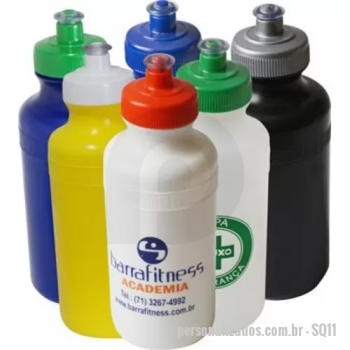 Squeeze plástico personalizado - Squeeze Plástico 550ml disponível em diversas cores!