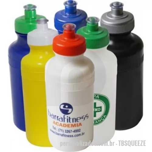 Squeeze plástico personalizado - Squeeze Plástico 550ml disponível em diversas cores!