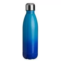 Garrafas para personalizar, confeccionada em PVC, com tampa rosqueável de aço inox. A garrafa possui pintura externa e capacidade de 680 ml. O brinde é ideal para presentear colaboradores e clientes. A personalização é feita em área nobre em Silkscre