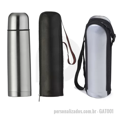 Squeeze térmico personalizado - Garrafa Squeeze Metal Térmico com Tampa Rosqueável