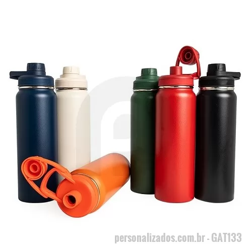 Squeeze térmico personalizado - Garrafa Squeeze Metal Térmico