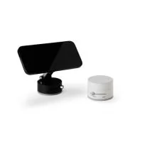 Suporte magnético para smartphones em plástico, possui ajuste em diferentes ângulos de inclinação. Conta com ventosa retrátil via chave seletora para fixação do suporte em superfícies lisas. Apresenta encaixe magnético para posicionar o aparelho na vertical ou horizontal, seja em modelos com suporte à funções magnéticas ou com o auxílio do anel adaptador posicionado no interior da capa de celulares. Acompanha dois anéis magnéticos colantes, um adesivo em policarbonato, um kit de lenços para limpeza de telas e um chave Allen pequena.  Altura: 4 cm Largura: 7,5 cm Circunferência: 18,3 cm