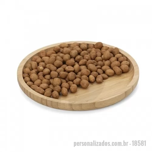 Tábua personalizada - Petisqueira de bambu.