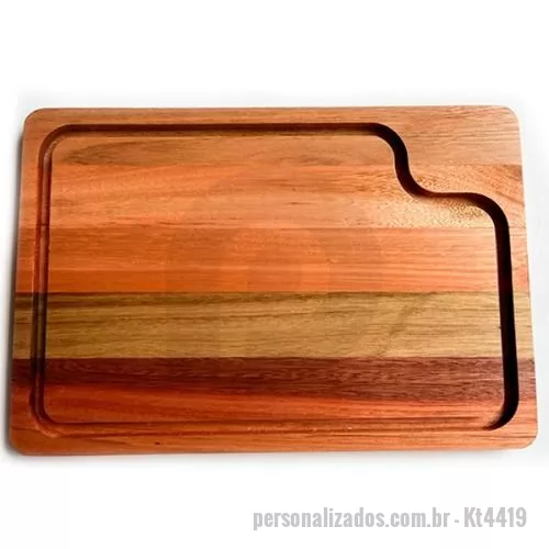 Tábua personalizada - Tábua Hibrida do Chef em madeira de eucalipto 30x45cm - 19mm