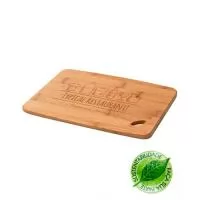 Tabua Personalizada para Brindes, Dimensões 300 x 200 x 9 mm, Material Bambu