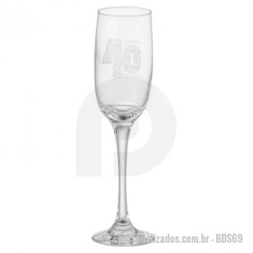 Taça de champanhe personalizada - Taça Personalizada de Champanhe Imperatriz 200ml d