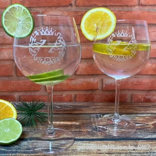 Taça de Gin personalizada - Taça de cristal para gin tônica, 570 ml.