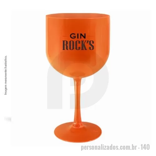 Taça de Gin personalizada - Taça GIN 600ml Plástico Premium (PS) atóxico, feita em plástico PS de alta resistência, reforçada, acabamento impecável e alta transparência.