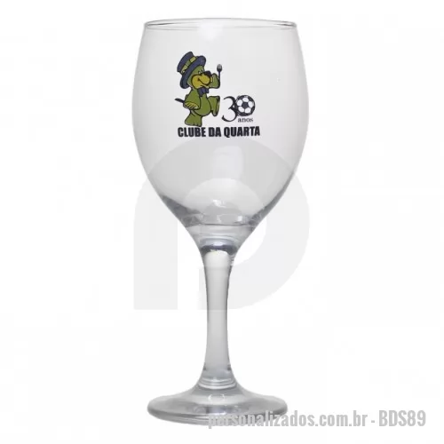 Taça de vinho personalizada - Taça Personalizada de Vinho Tinto 350ml Vidro