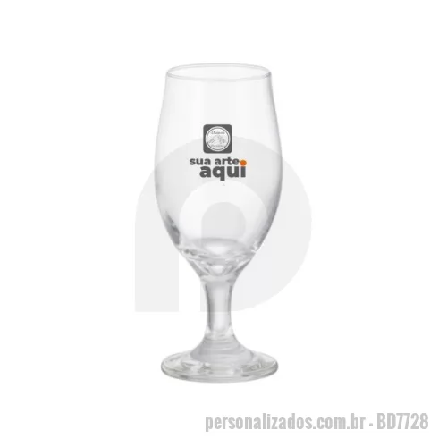 Taça personalizada - Taça de vidro para cerveja.