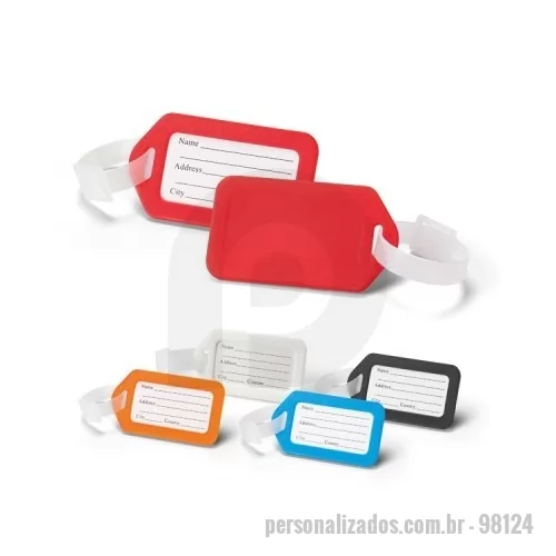 Tag personalizado - Identificador de bagagem em PP. Ideal para malas de viagem. 87 x 50 x 4 mm