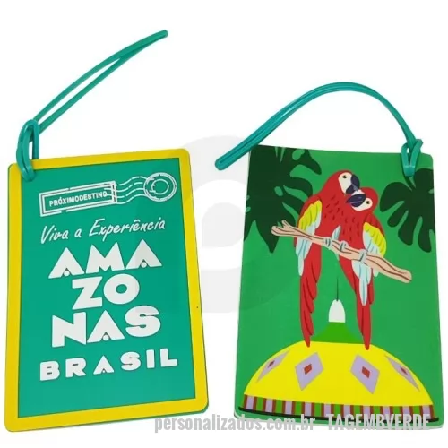 Tag personalizado - Tag emborrachada, venha fazer seu projeto com a gente. Temos mais de 30 anos de experiência. 