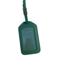 " Identificador de bagagem em Couro Legítimo ou Montana   Contém visor em cristal - Fivela Metal Diversas cores