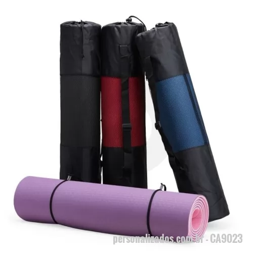 tapete de yoga personalizado -  Tapete Yoga em TPE Ecológico, acompanha bolsa de transporte.Personalizado com a sua logomarca