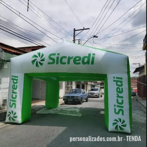 Tenda inflável personalizada - Tenda Inflável  Nylon 100% poliamida  emborrachado  – Rhodia. Com tratamento ultravioleta e antifungo Prazo de Produção:  15 dias úteis após aprovação do layout e formalização do pedido