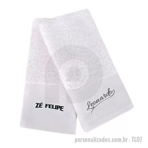 Toalha de mão personalizada - Toalha de Mão/Lavabo, personalização em bordado