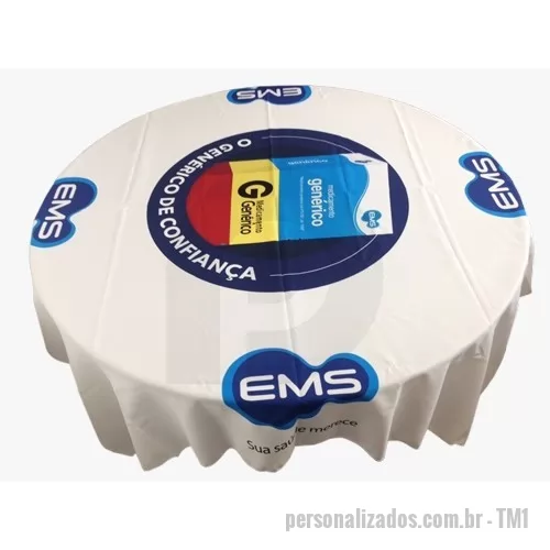 Toalha de mesa personalizada - Toalha de mesa confeccionada em oxford, com vários tamanhos, personalizada com sublimação.
