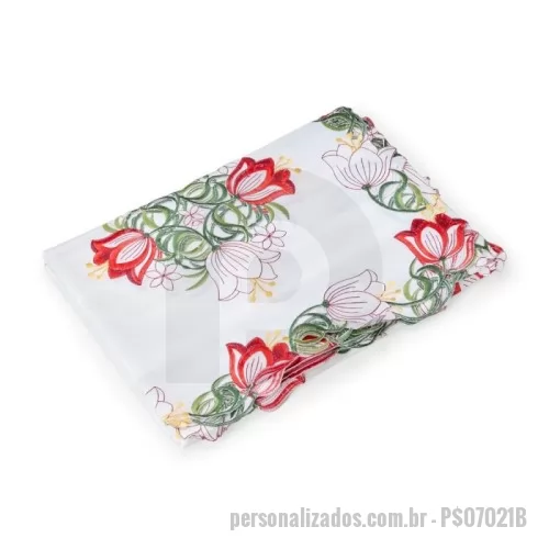 Toalha de mesa personalizada - Toalha de Mesa Retangular em tecido 100% Poliéster.