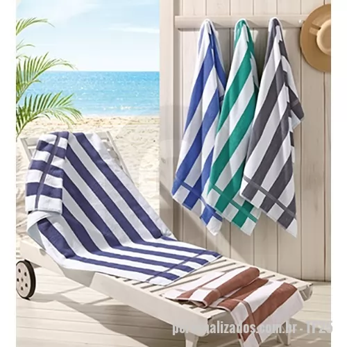 Toalha de praia personalizada - Toalha Piscina, personalização com bordado