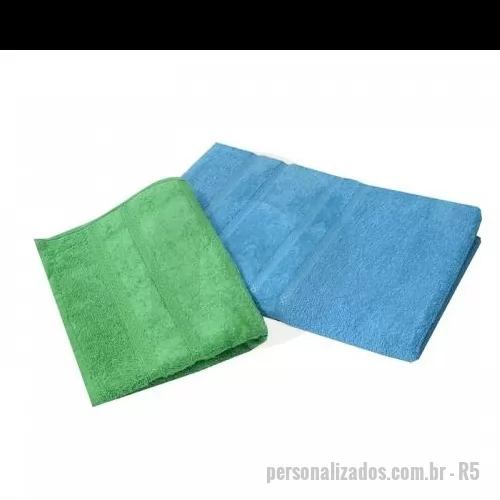 Toalha de rosto personalizada - R5- Toalha de rosto 100% algodão com dimensões de 80 x 40 cm, 320g/m2, bordada a 10.000 pontos no barrado e datelhes aveludados.