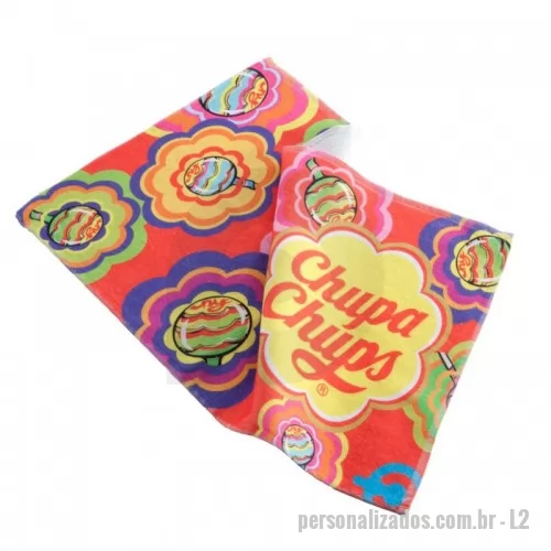 Toalha personalizada - Toalha de lavabo estampada em toda a sua area.