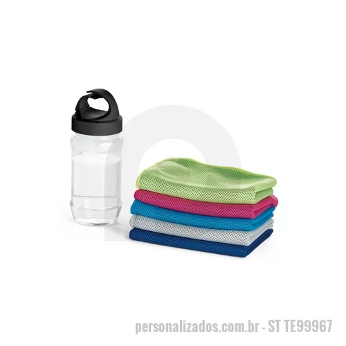 Toalhas Esportiva personalizado - Toalha para Esporte Personalizada, Dimensões Toalha 300x800mm, Dimensões Garrafa 65x125mm