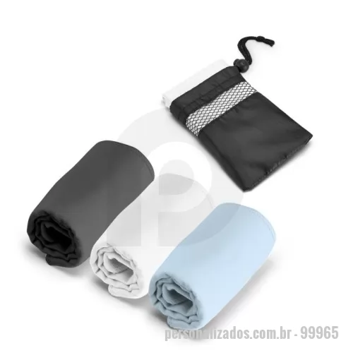 Toalhas Esportiva personalizado - Toalha para esporte em microfibra (210 g/m²). Toalha prática e leve que facilita o transporte, de elevada absorção e rápida secagem. Fornecida com bolsa em 190T. 300 x 300 mm | Bolsa: 110 x 140 mm